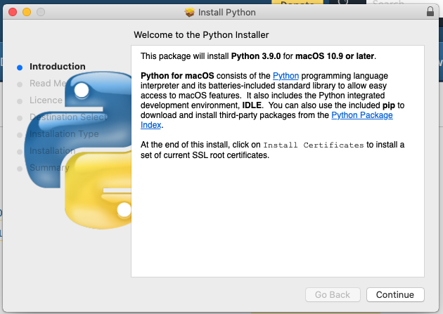 how install python on mac
